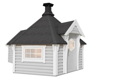 Kota grill en bois 9,2 m² avec extension - vue principale