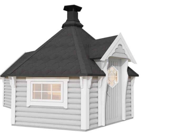 Kota grill en bois 9,2 m² avec extension - vue principale