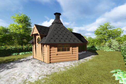 Kota grill en bois 9,2 m² avec extension - vue complémentaire
