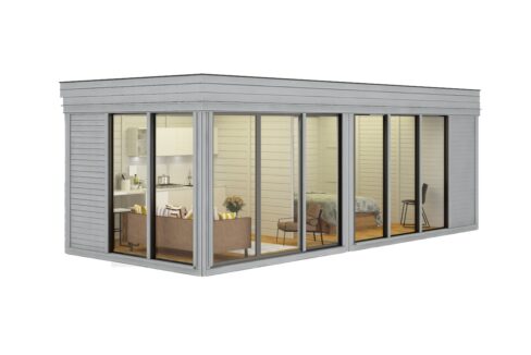 Cube glamping 3 x 7 m - vue principale