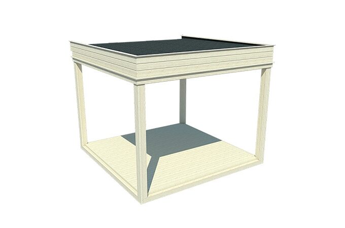 Cube de jardin 3 x 3 m - vue principale