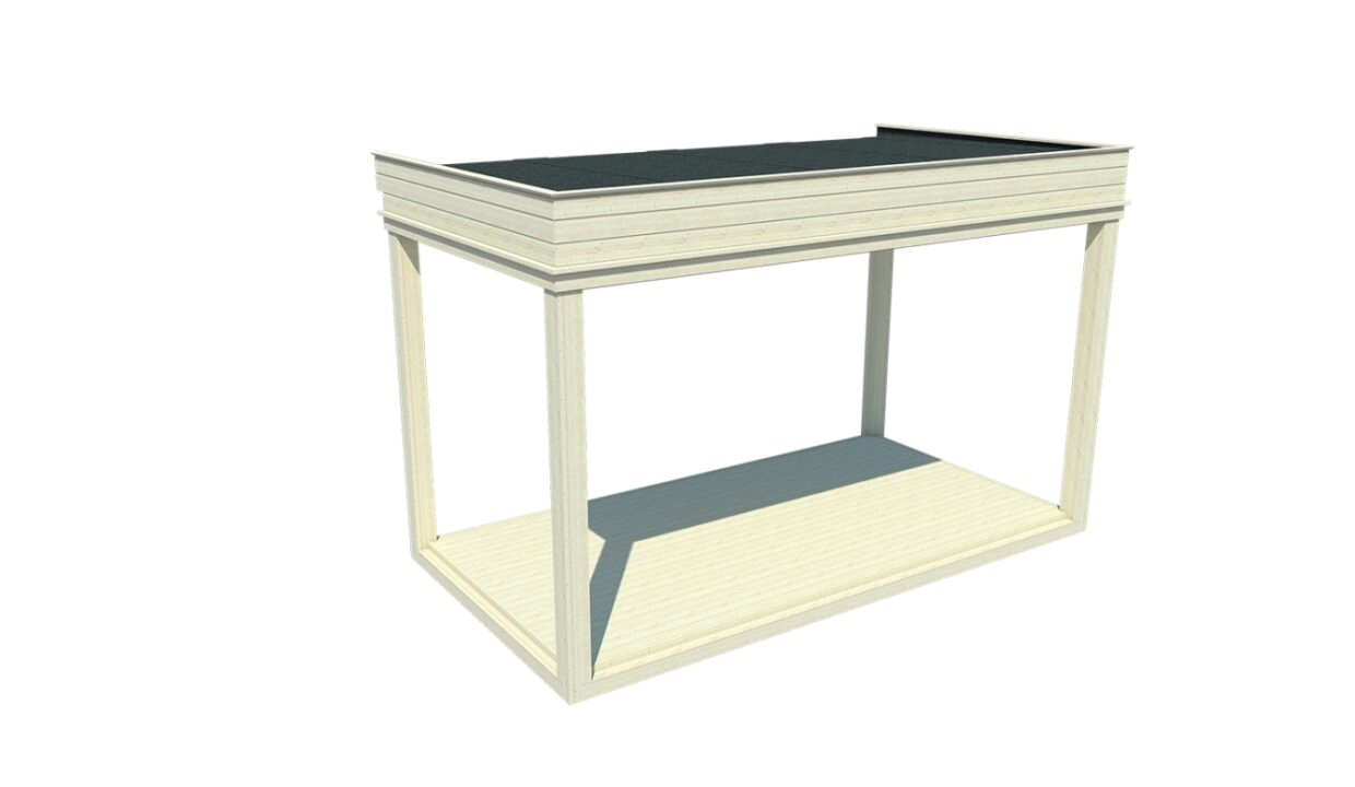 Cube de jardin 4 x 2 m - vue principale