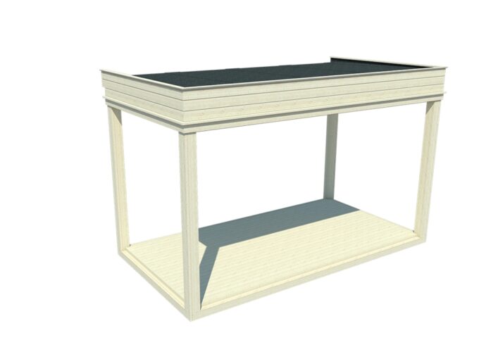Cube de jardin 4 x 2 m - vue principale