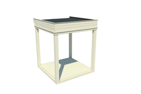 Ossature isolée pour cube de jardin 2 x 2 m - vue principale