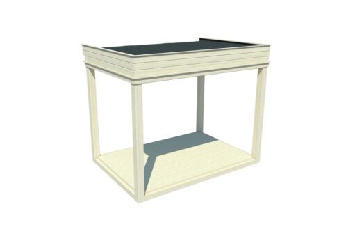 Ossature isolée pour cube de jardin 3 x 2 m - vue principale