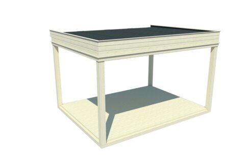 Ossature isolée pour cube de jardin 4 x 3 m - vue principale