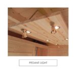 Plafonnier pour sauna cube - vue principale