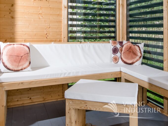 Jeu de coussins blancs pour kota grill - vue principale
