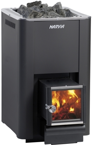 Poêle à bois Harvia SL20 24,1 kW à chargement extérieur - vue principale