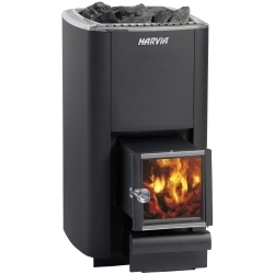 Poêle à bois Harvia M3 SL 16,5 kW à chargement extérieur - vue principale