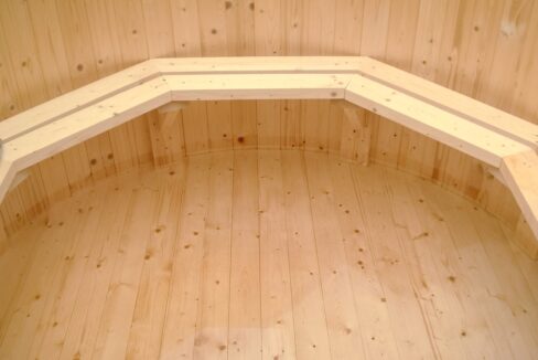 Bain nordique en épicéa Ø 2,2 m - vue complémentaire