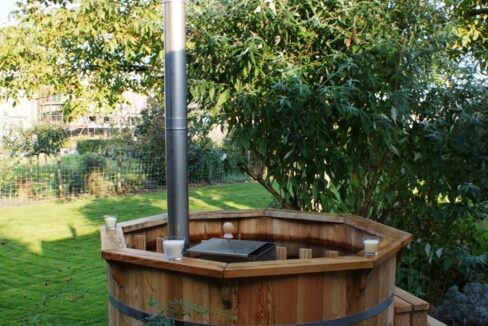 Bain nordique en bois thermotraité Ø 1,5 m - vue principale