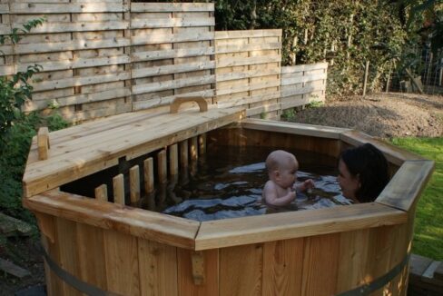 Bain nordique en bois thermotraité Ø 1,9 m - vue principale