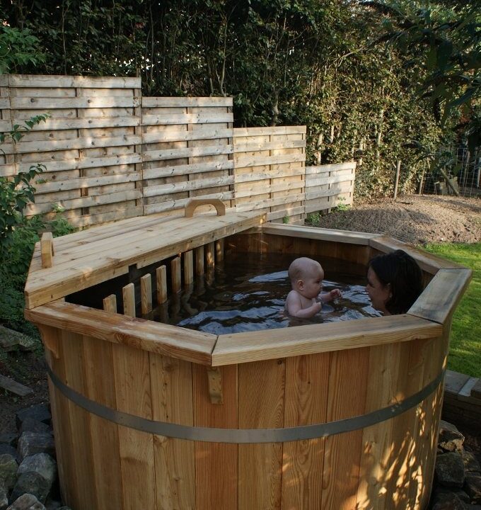 Bain nordique en bois thermotraité Ø 1,9 m - vue principale