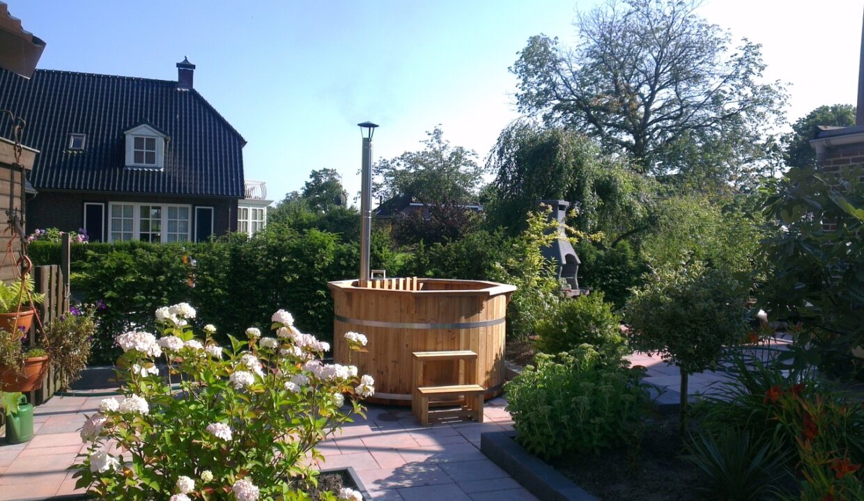 Bain nordique en bois thermotraité Ø 2,2 m - vue principale