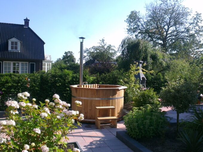 Bain nordique en bois thermotraité Ø 2,2 m - vue principale