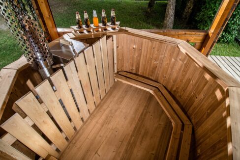 Bain nordique en bois thermotraité Ø 2,2 m - vue complémentaire