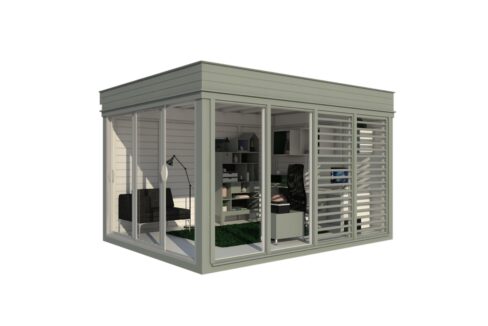 Bureau de jardin isolé 3 x 4 m - vue principale