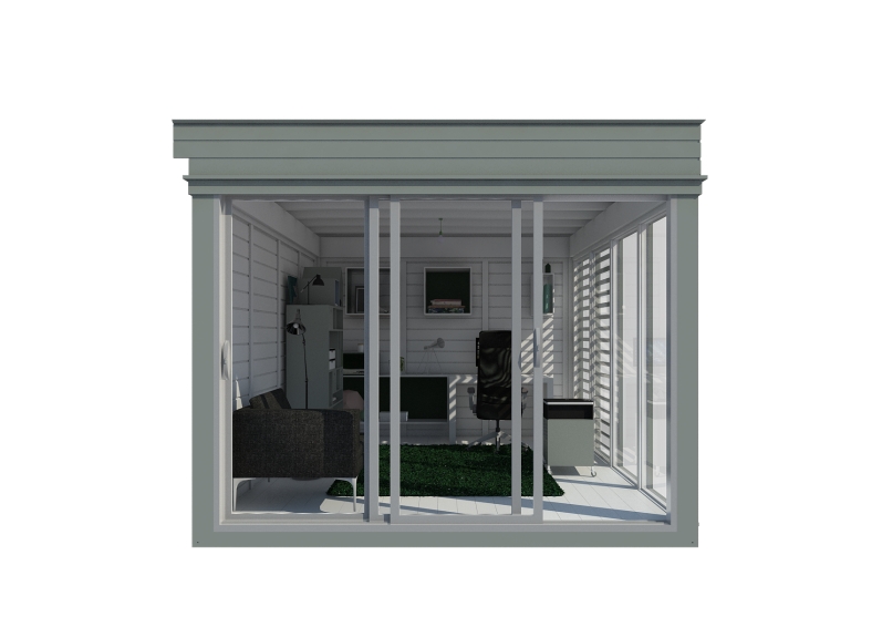 Bureau de jardin isolé 3 x 4 m - vue complémentaire