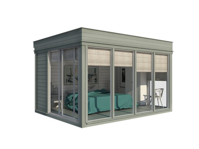 Cube hôtel isolé 3 x 4 m - vue principale