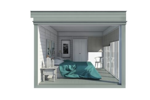Cube hôtel isolé 3 x 4 m - vue complémentaire