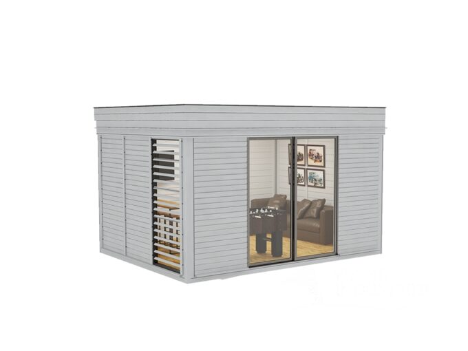 Pièce de jardin isolée 3 x 4 m - vue principale