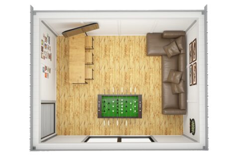 Pièce de jardin isolée 3 x 4 m - vue complémentaire