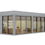 Cube glamping isolé 3 x 7 m - vue principale