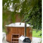 Bain nordique Relax en fibre avec poêle extérieur Ø 1,8 m - vue principale
