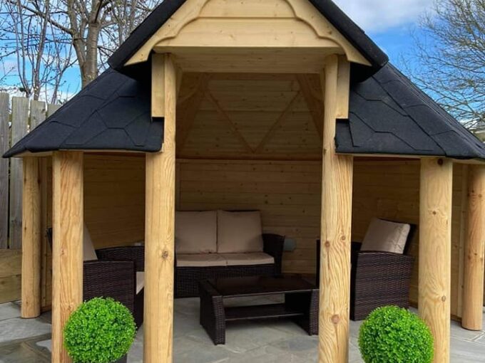 Kota ouvert en bois 9,2 m² - vue extérieure