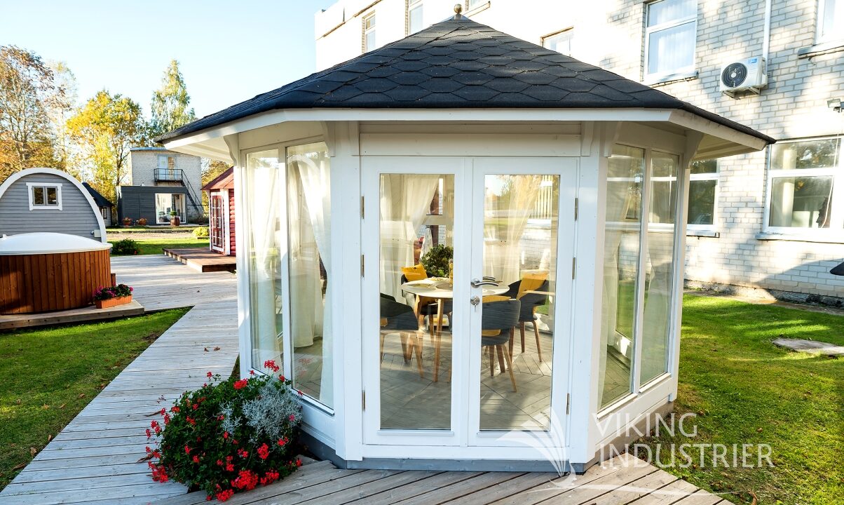 Pavillon de jardin à grandes baies vitrées 10 m² - vue complémentaire
