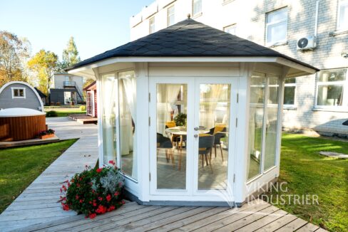 Pavillon de jardin à grandes baies vitrées 10 m² - vue complémentaire