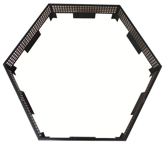 Protection de table de grill hexagonale - vue principale