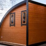 Half-pod sauna 2,4 x 4 m - vue extérieure
