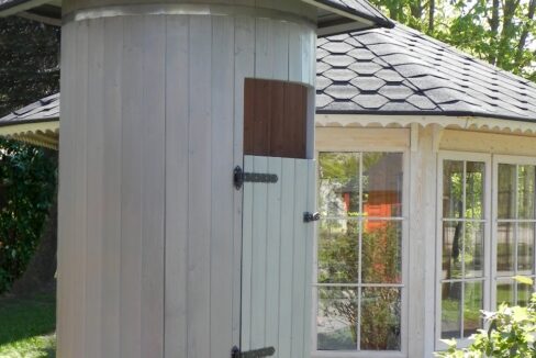 Cabine de douche extérieure Ø1,2 m - vue principale