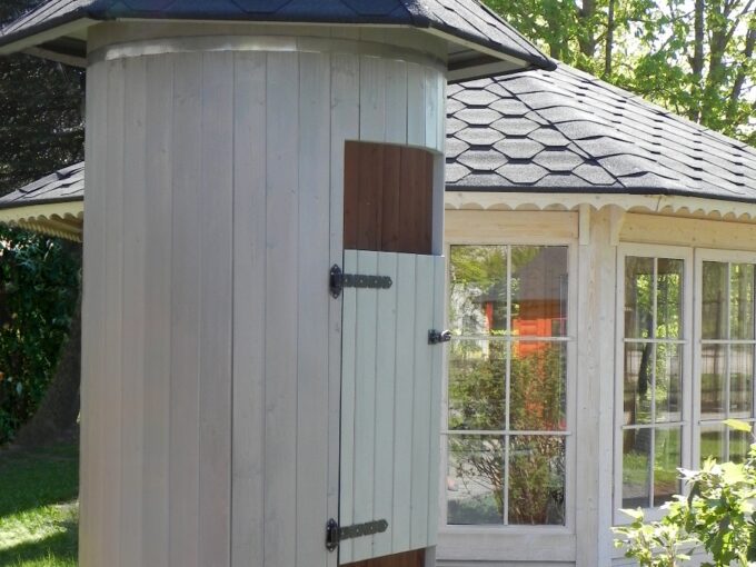 Cabine de douche extérieure Ø1,2 m - vue principale