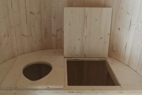 Toilettes sèches écologiques Ø1,2 m - vue complémentaire