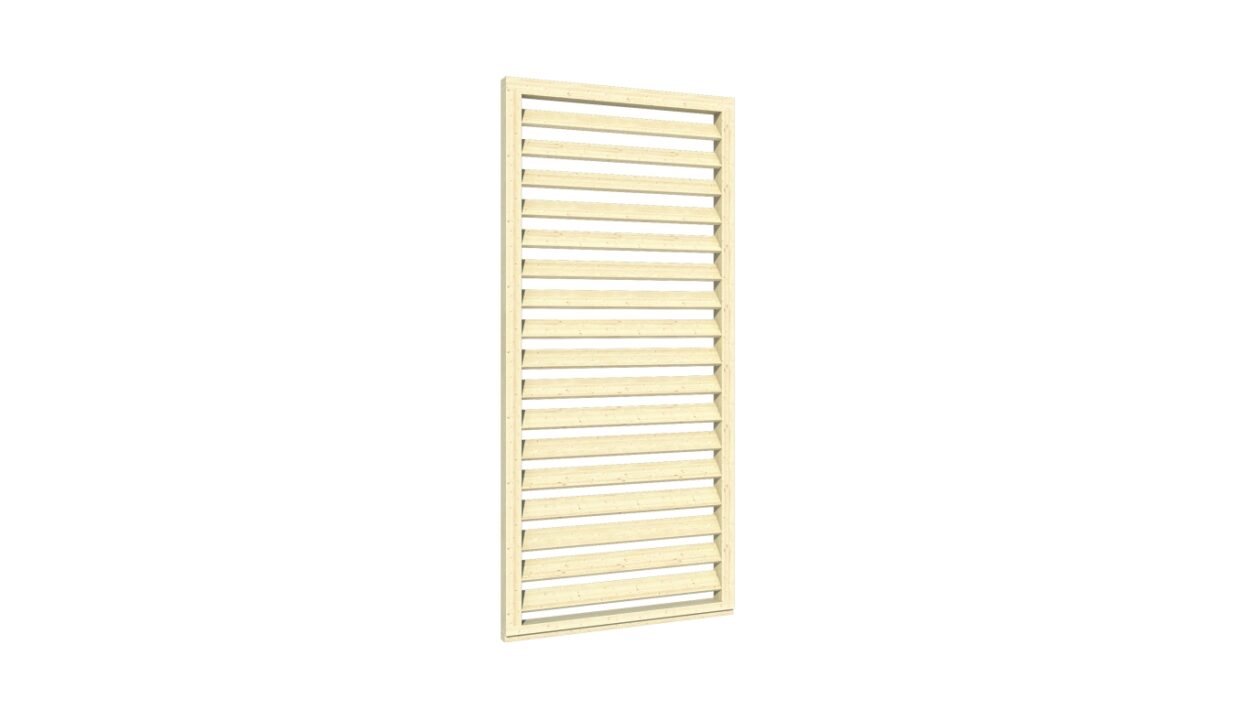 Paroi brise-soleil pour cube de jardin - vue principale