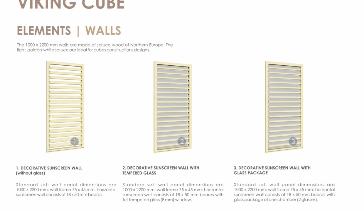 Paroi brise-soleil pour cube de jardin - vue complémentaire