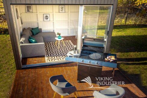 Cube de jardin vitré 3 x 3 m - vue complémentaire