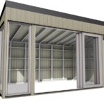 Cube de jardin vitré 3 x 5 m - vue principale