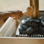 Louche de sauna en bois - vue principale